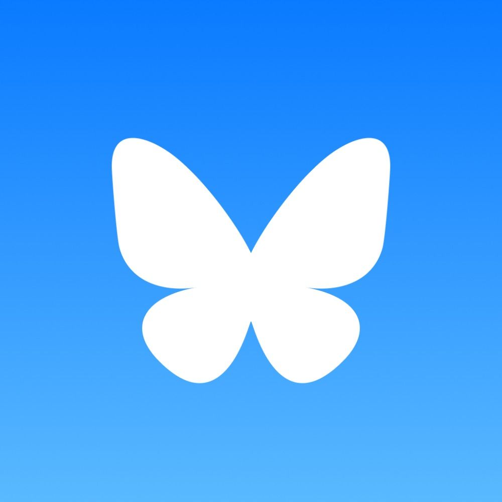 Click here to connect with me on Bluesky - My handle there is @me.vivianchandra.com

Picture is of the Bluesky logo, a white butterfly on a blue background